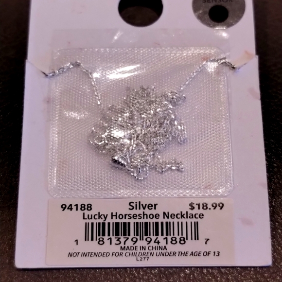 Silver Necklace Horseshoe Cubic Zirconia Lucky Horses Pippa & Rawls NWT - Picture 7 of 13